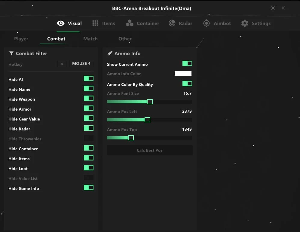 Visual Settings