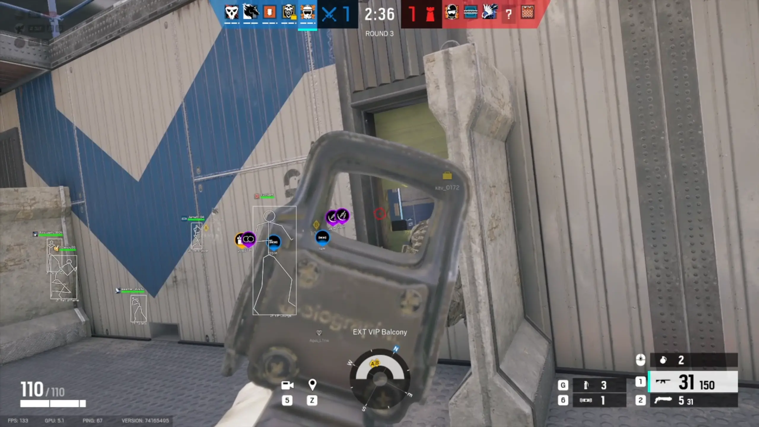 R6S Wallhack
