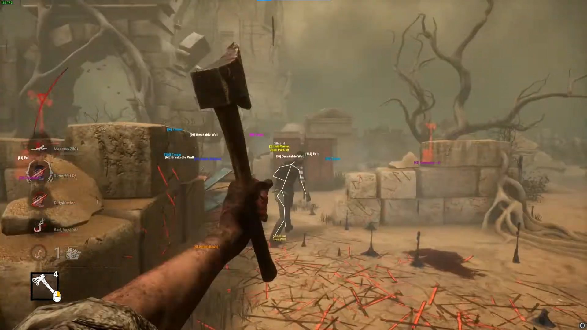 Dead by Daylight ESP showing the Killer and Survivors through walls