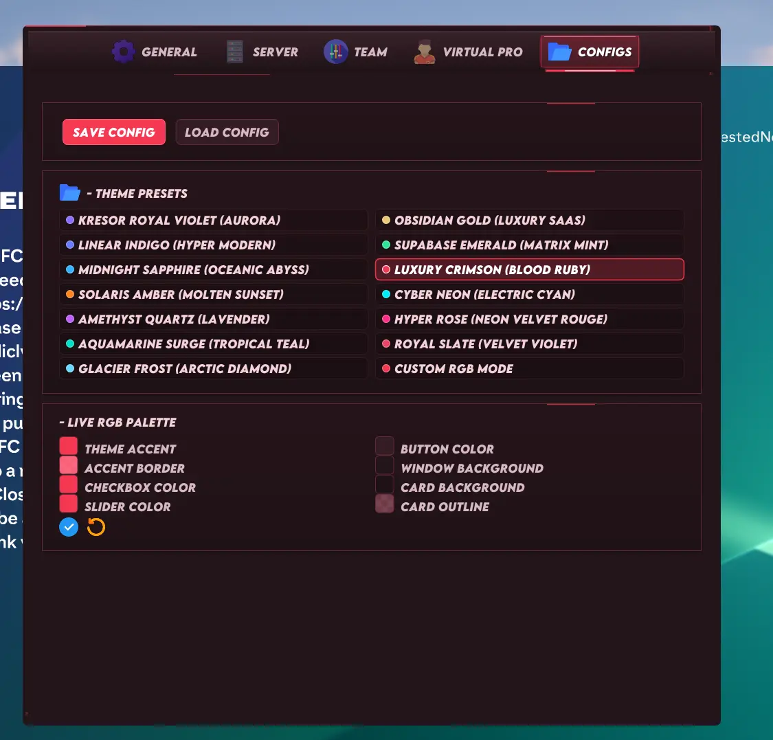 Configs