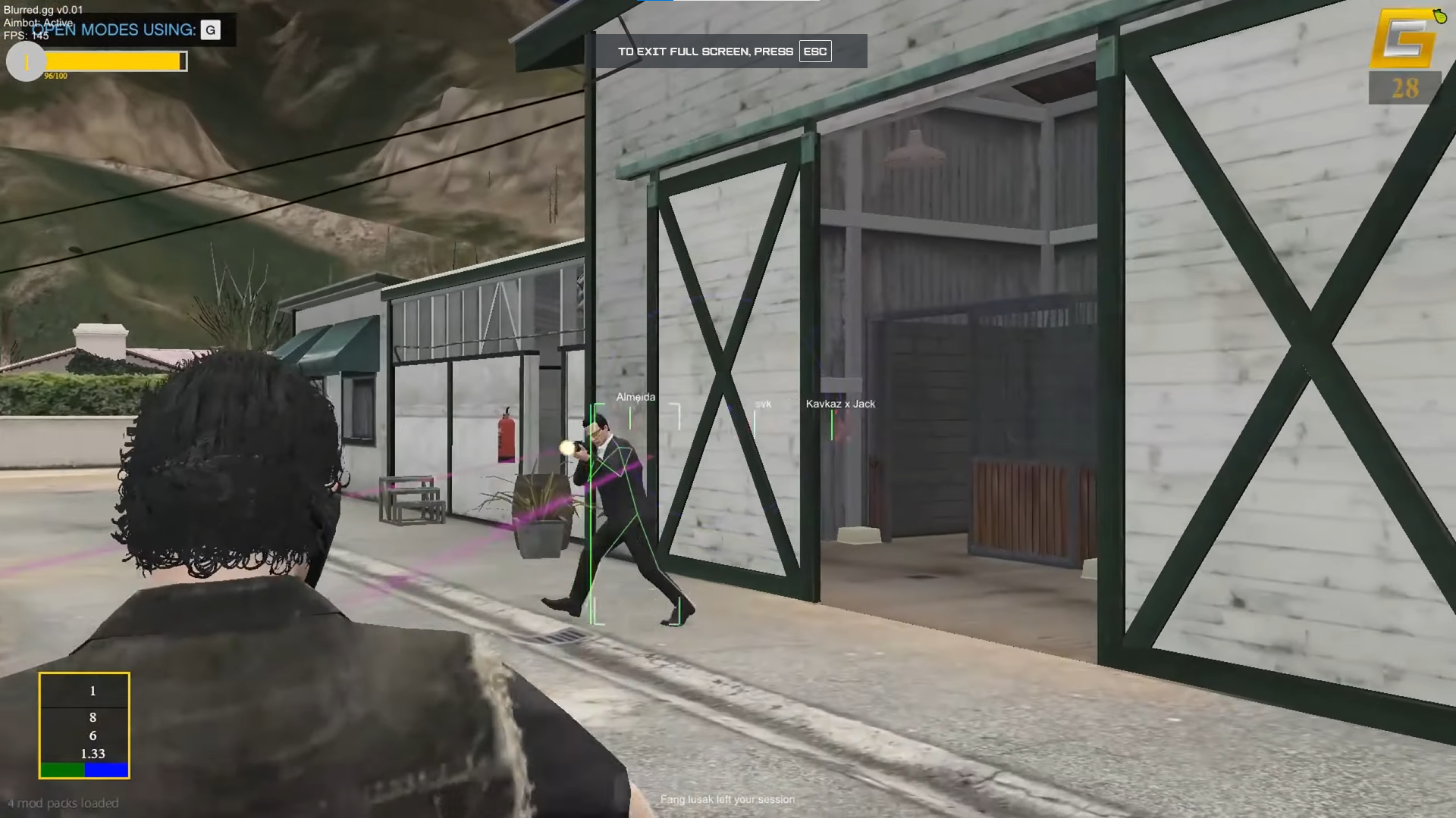 Aimbot in action