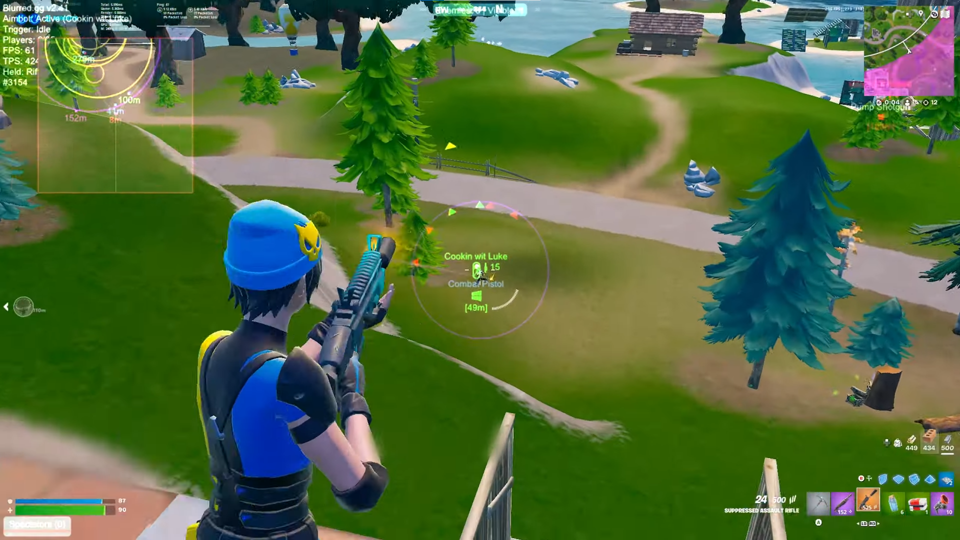 Aimbot highlighting enemies