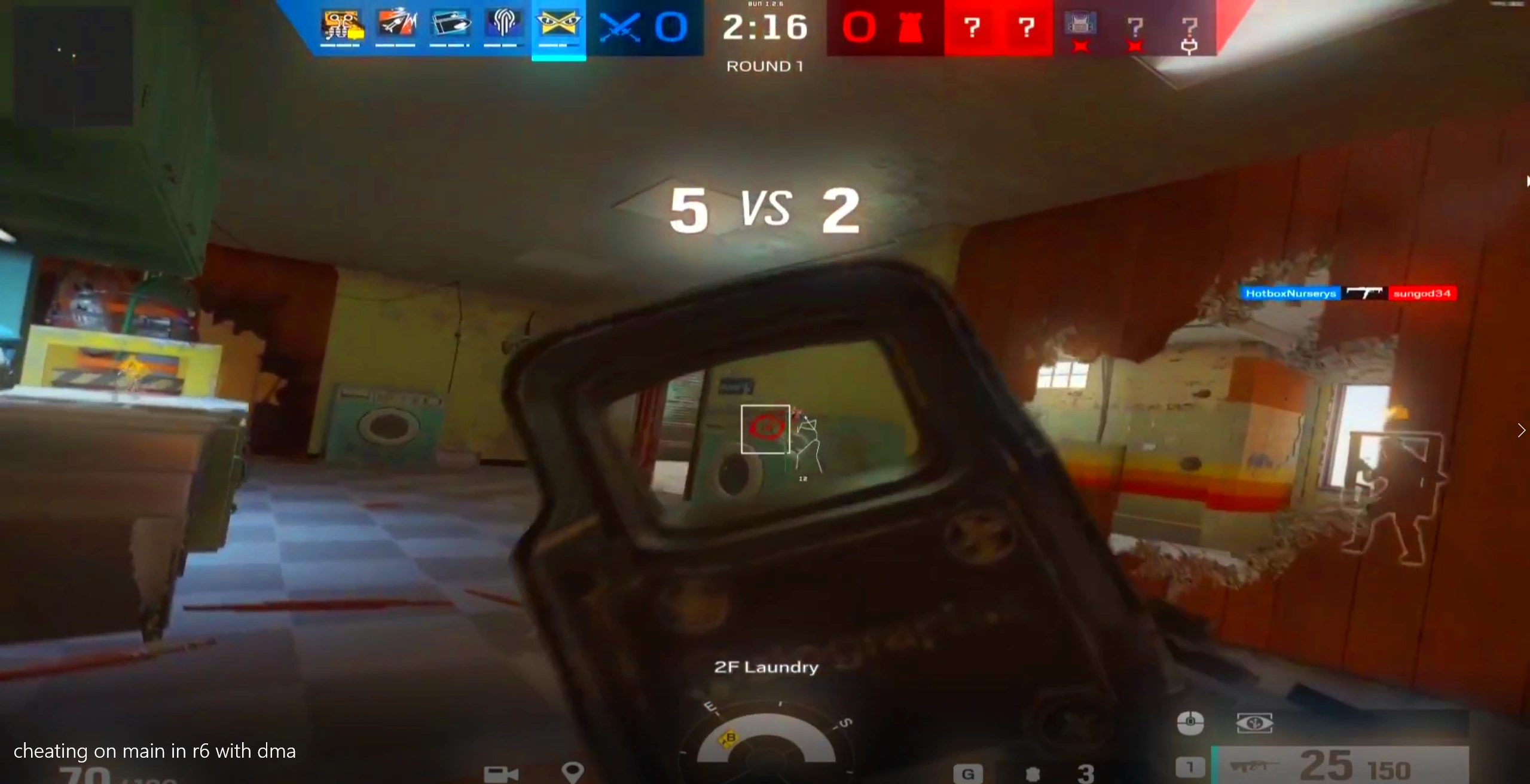 Aimbot in action